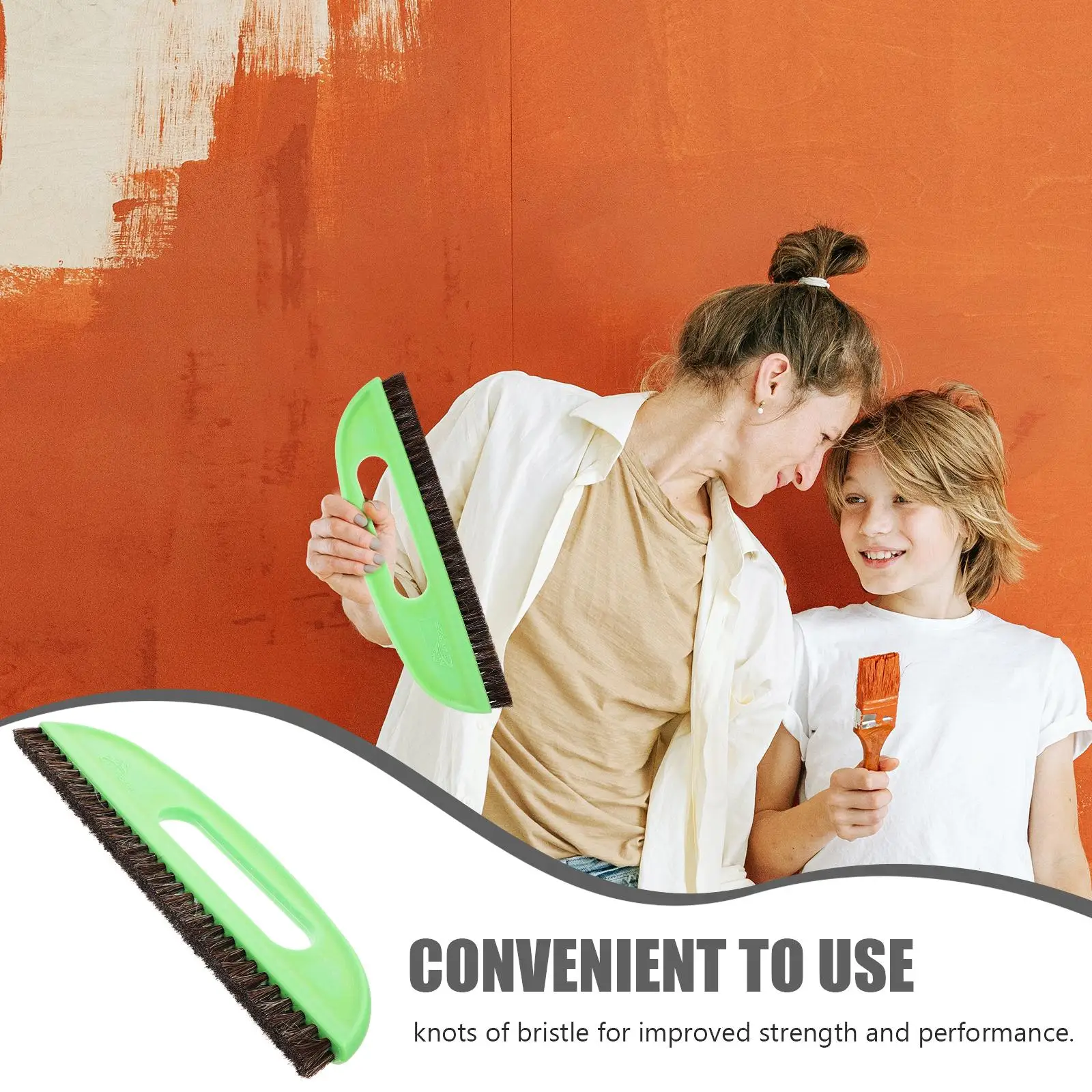 Зеленая эргономичная щетка для обоев - Фотография_3