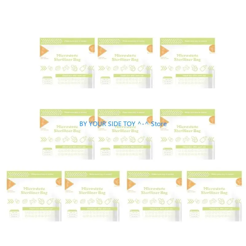 10 пакетов для стерилизации бутылочек с паровым подогревом - Фотография_4