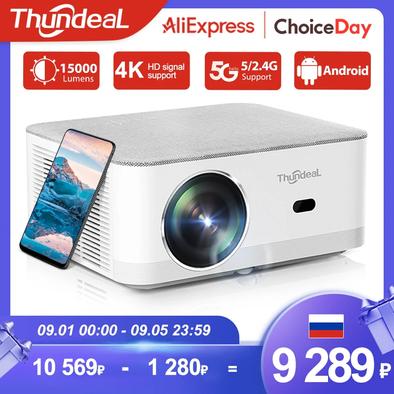 Мини проектор thundeal td92 pro
