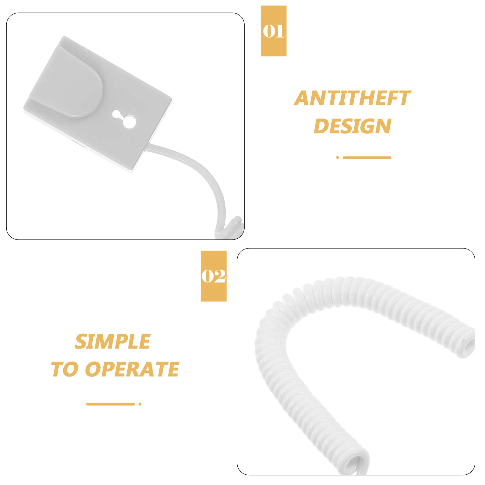 Универсальный пружинный поводок с защитой от потери - Фотография_2
