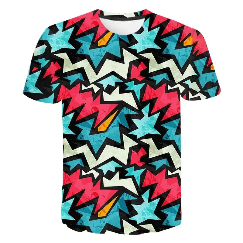 Футболки с рисунком граффити из аниме - Фотография_2