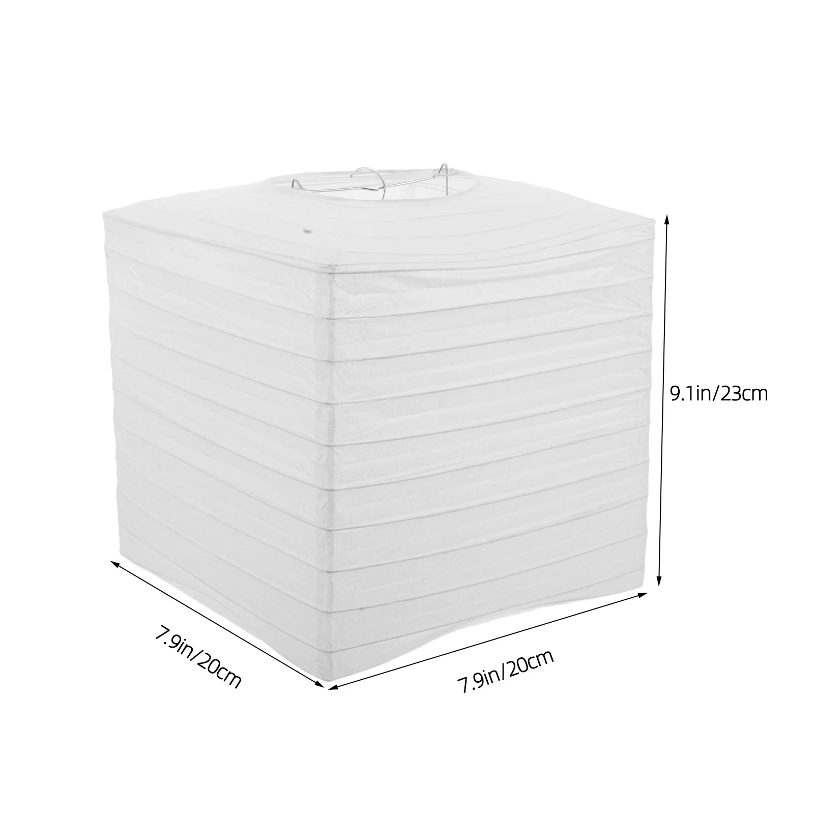 Складные бумажные фонарики белые - Фотография_3