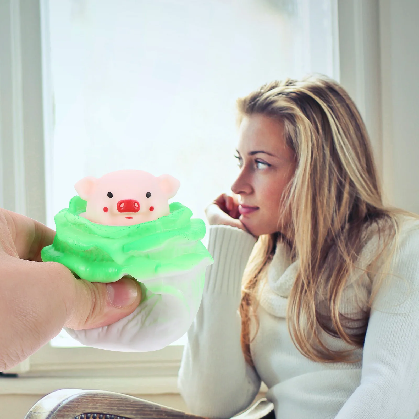 Капуста, свинья, сжимаемая, очаровательная, - Фотография_3