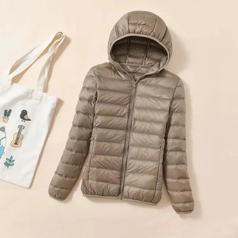 Duck down jacket women ultra light - Фотография_5