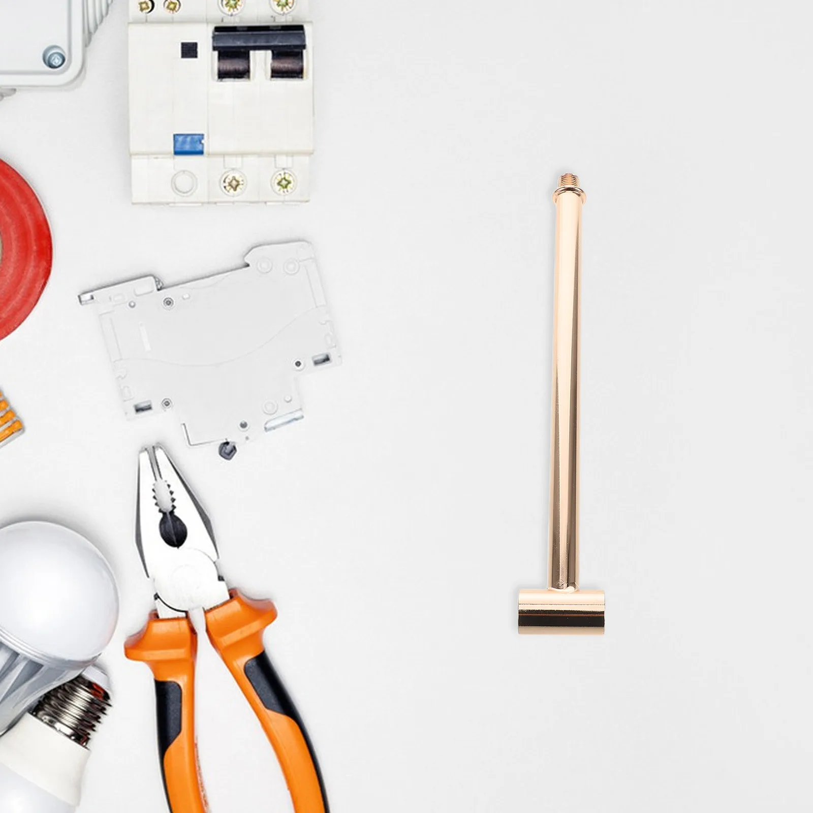 Детали настенного светильника т-образная прямая трубка с резьбой m10 - Фотография_6