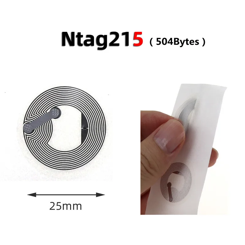 Прозрачные наклейки ntag 215 nfc-метки для iphone 13