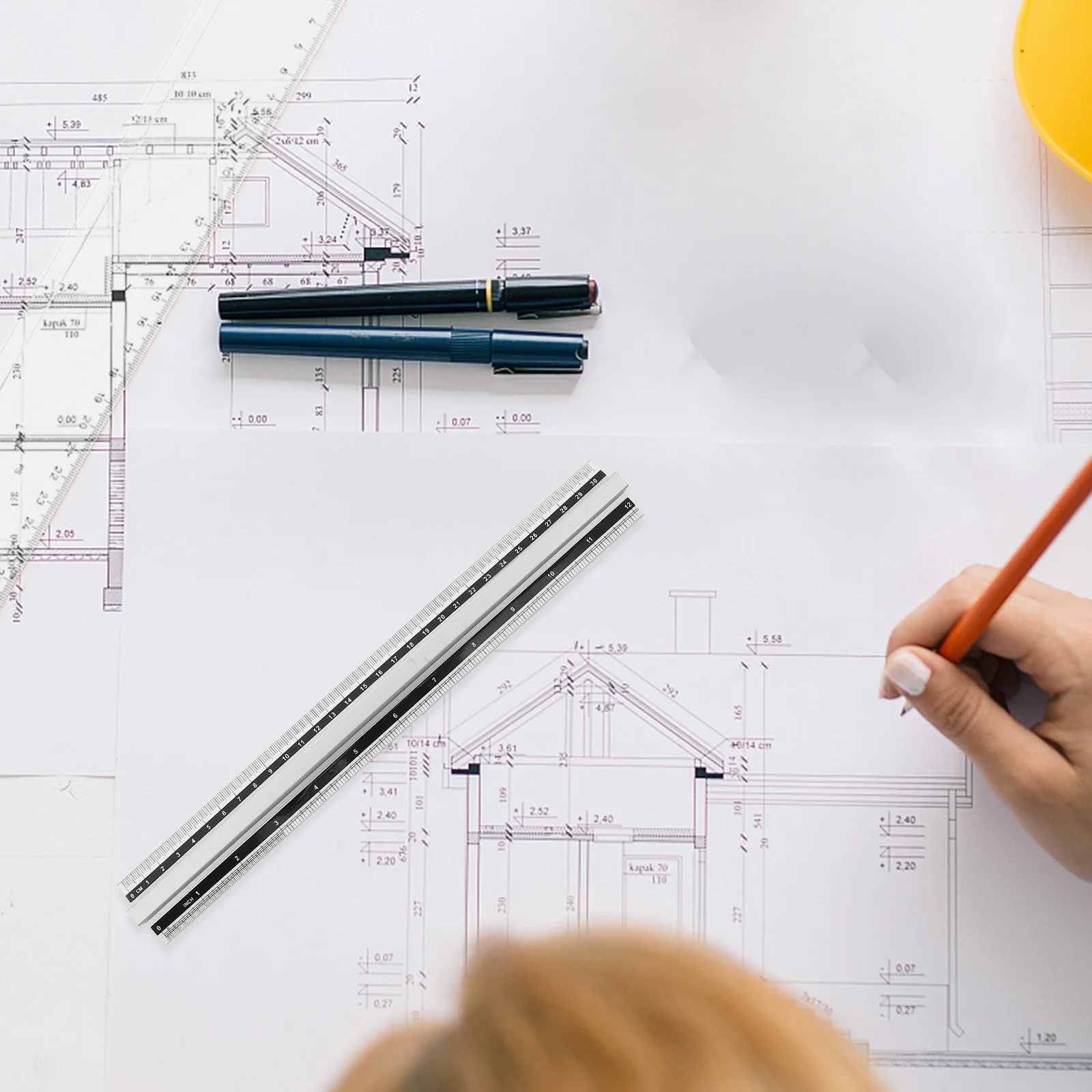 Линейка 30 см, профессиональный рисунок с прямым краем для студентов - Фотография_3