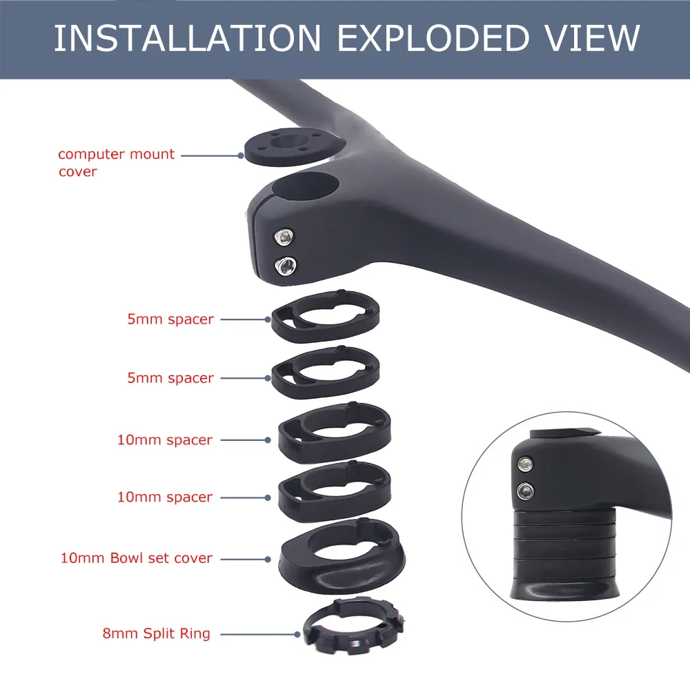 Синхронизация полного внутреннего кабеля интегрированный руль mtb - Фотография_6