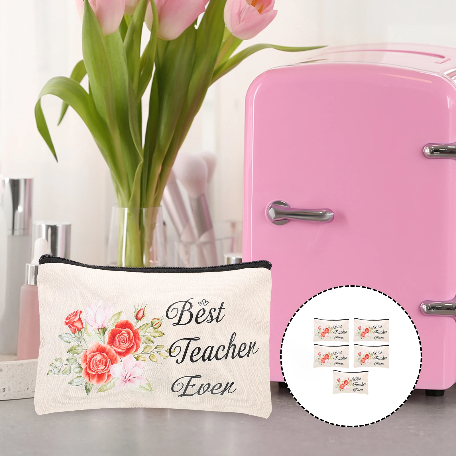 Холщовая сумка-органайзер на молнии для женщин - Фотография_6