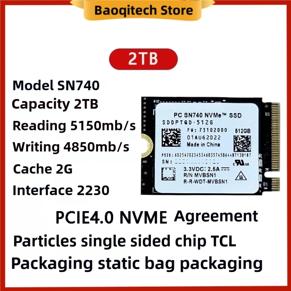 Sn740 2 тб 1 тб 512 гб 2256 гб ssd m - Фотография_4