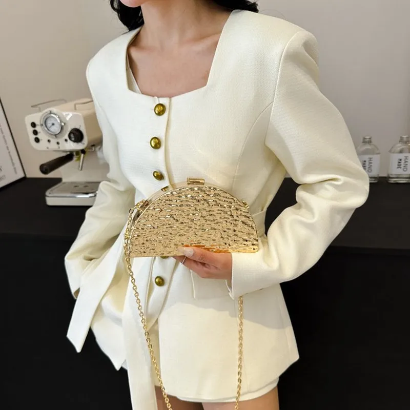 Роскошные золотые вечерние сумки для женщин - Фотография_4