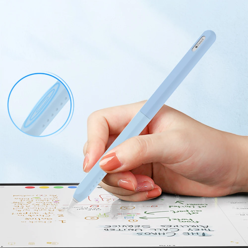 Жидкий силиконовый чехол для apple pencil 2.0 pro - Фотография_3