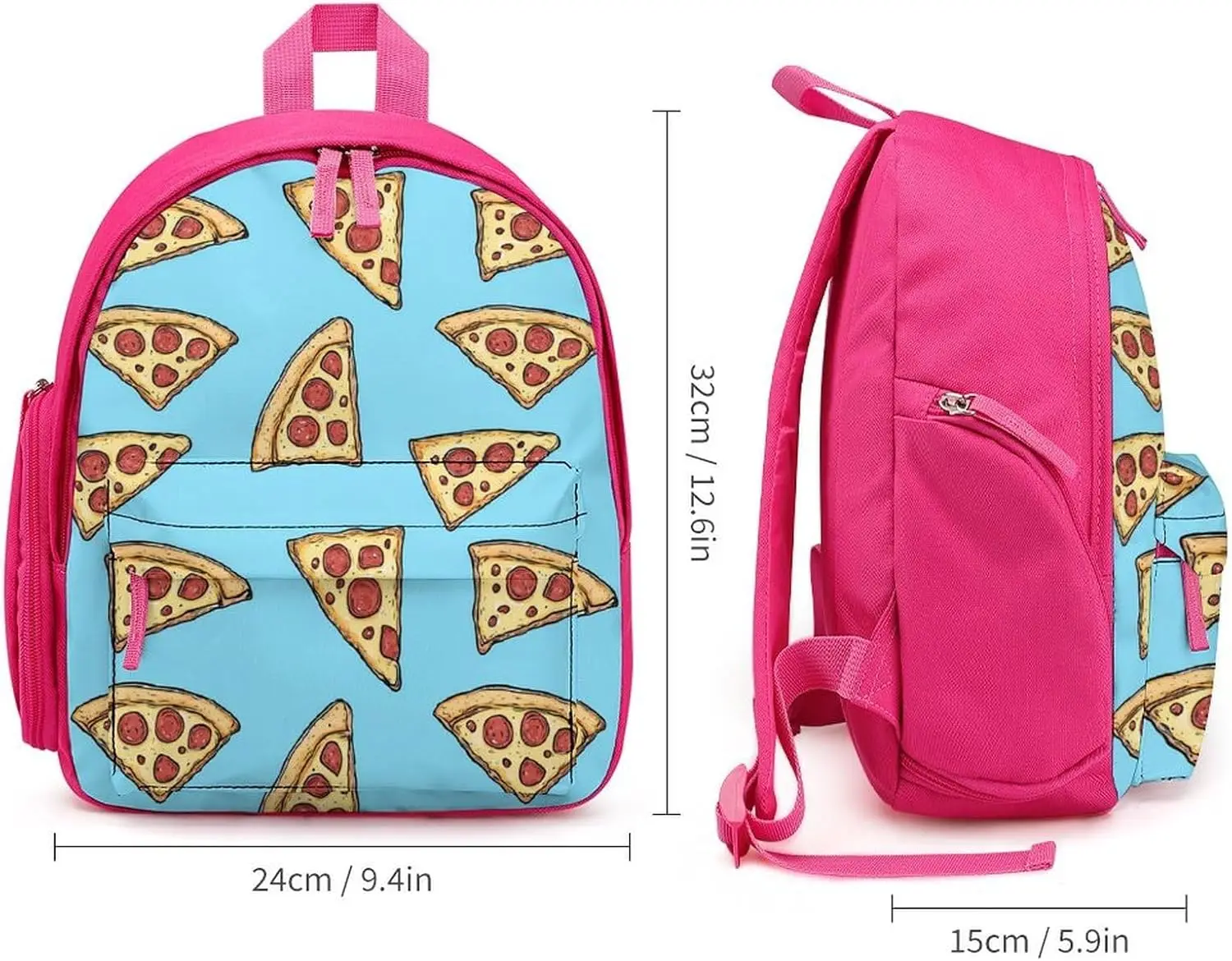 Итальянский рюкзак для ноутбука с едой для пиццы - Фотография_2