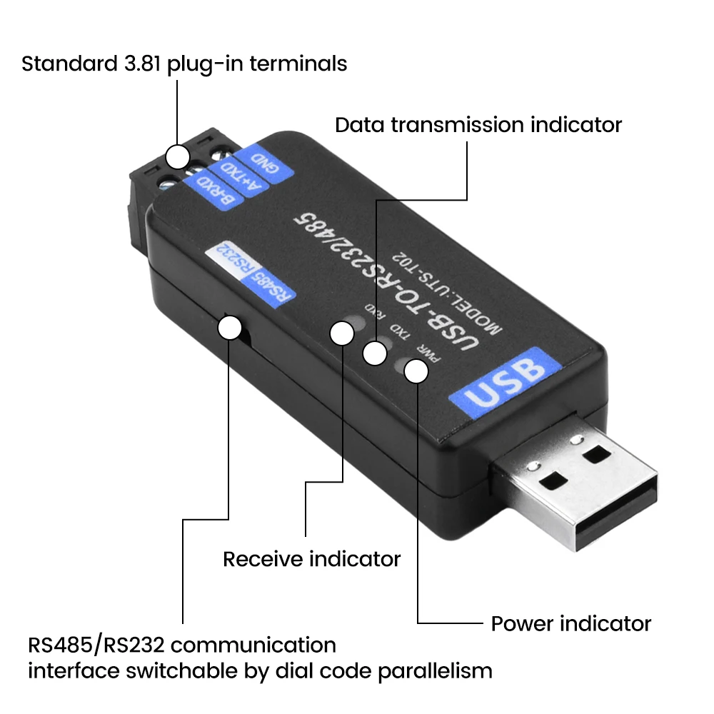 Коммуникационный модуль usb в rs485/rs232 - Фотография_3