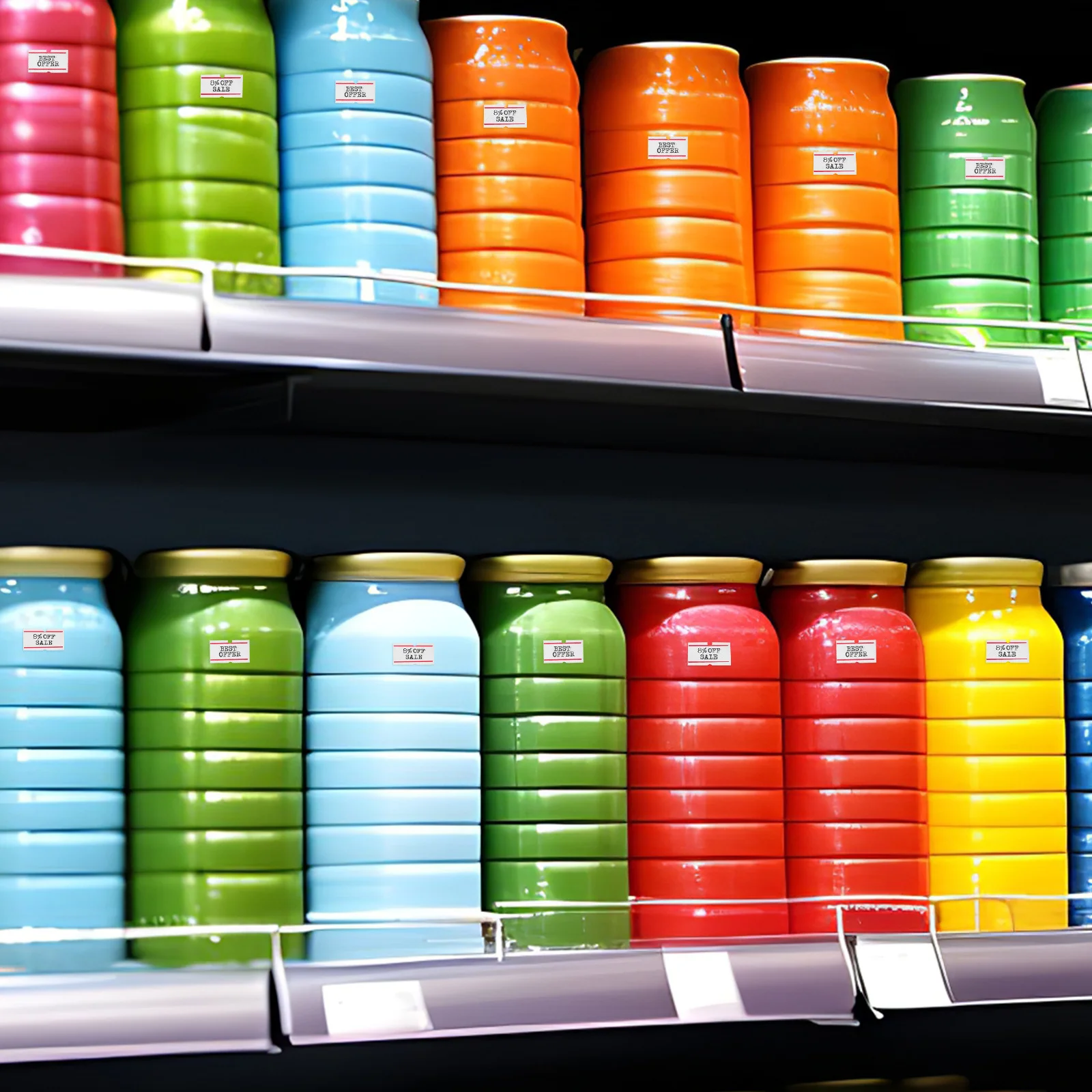 10 рулонов самоклеящихся наклеек с ценниками - Фотография_4