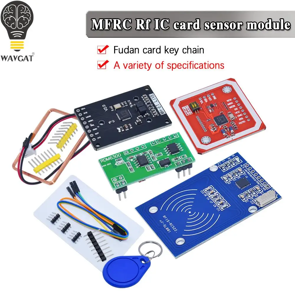 Rfid-модуль rc522 mfrc-522 rdm6300 комплекты s50 13