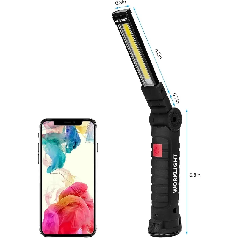 Портативный светодиодный фонарик cob - Фотография_4