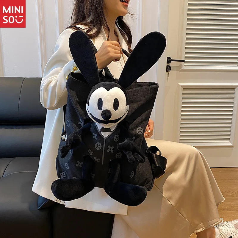 Плюшевый рюкзак miniso 2025 с героями мультфильмов - Фотография_2
