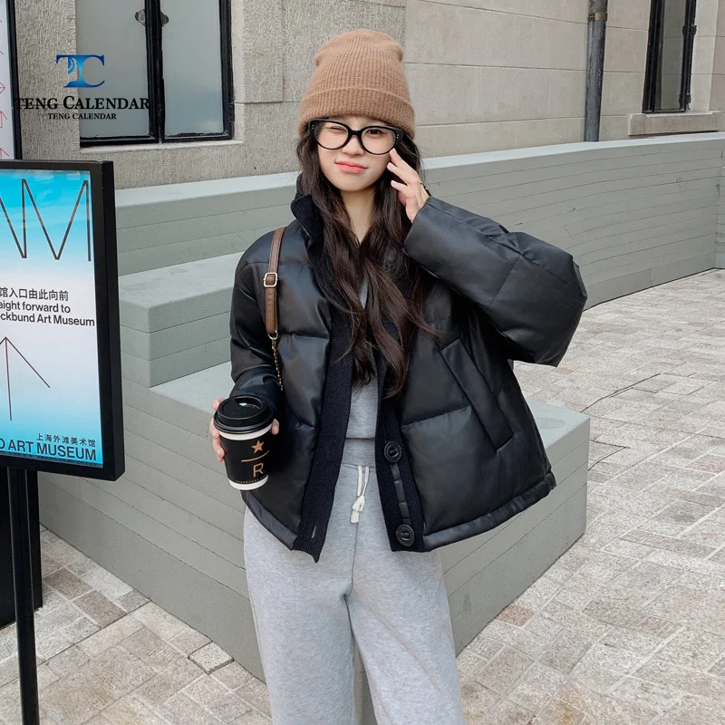 Высококачественная кожаная куртка и пуховик melad coffee color - Фотография_5