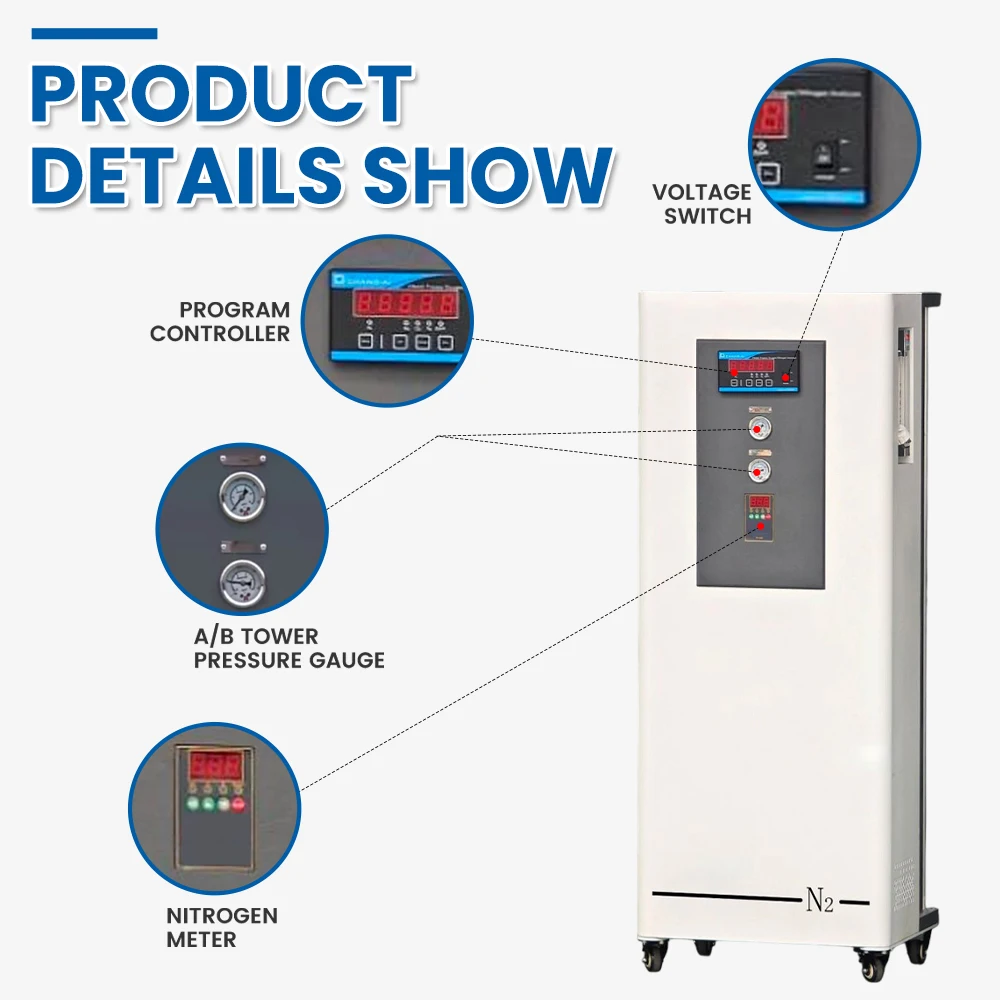Newtek портативный генератор азота большой емкости n2 высокой чистоты 99 - Фотография_5