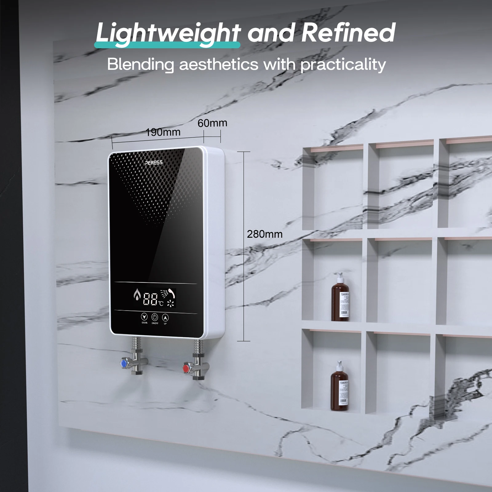 Мгновенный электрический безрезервуарный водонагреватель для душа - Фотография_5