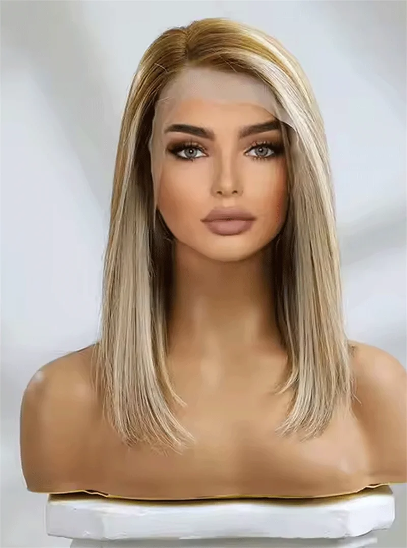 Парик боб ombre платиновый блондин - Фотография_3