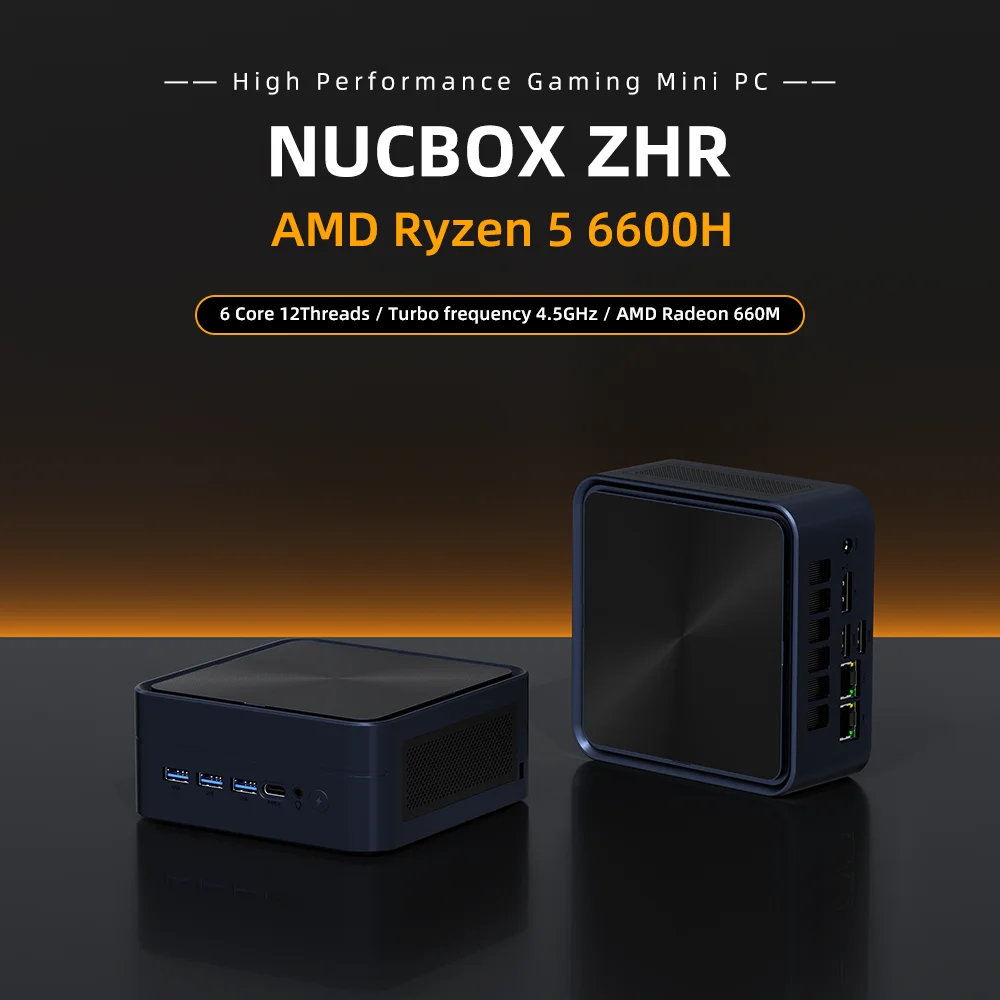 Zxipc nuc amd r5 6600h игровой мини-пк 2 * ddr5 2 * m - Фотография_2