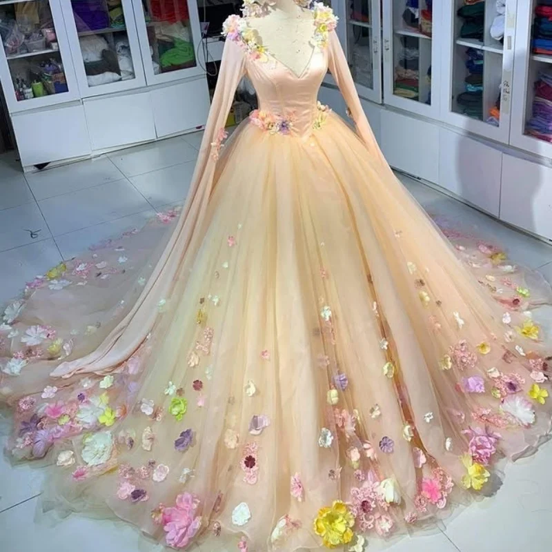 Простые светлые платья quinceanera - Фотография_2