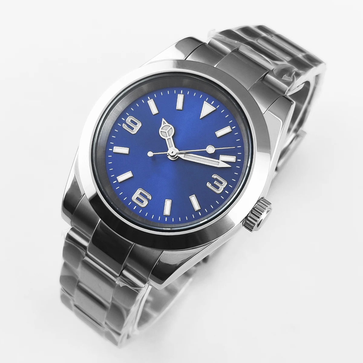 Роскошные часы nh35 с индивидуальным логотипом для женщин и мужчин - Фотография_3