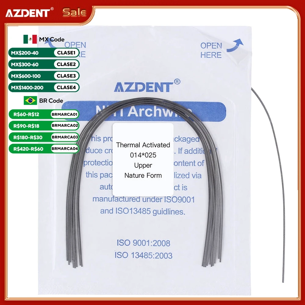 Azdent стоматологические ортодонтические дуги niti