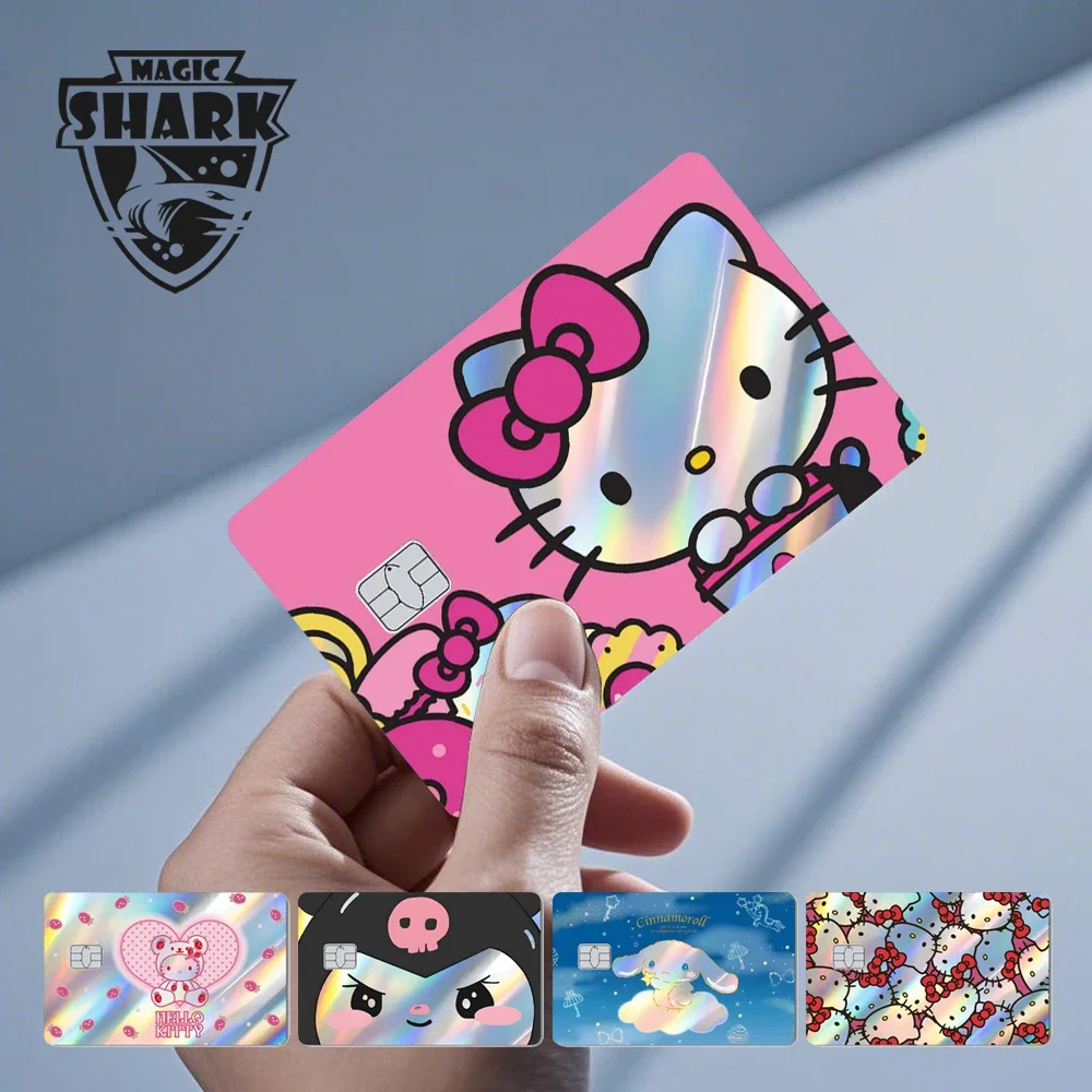 Лидер продаж, голографическая лазерная блестящая пленка hello kitty kuromi