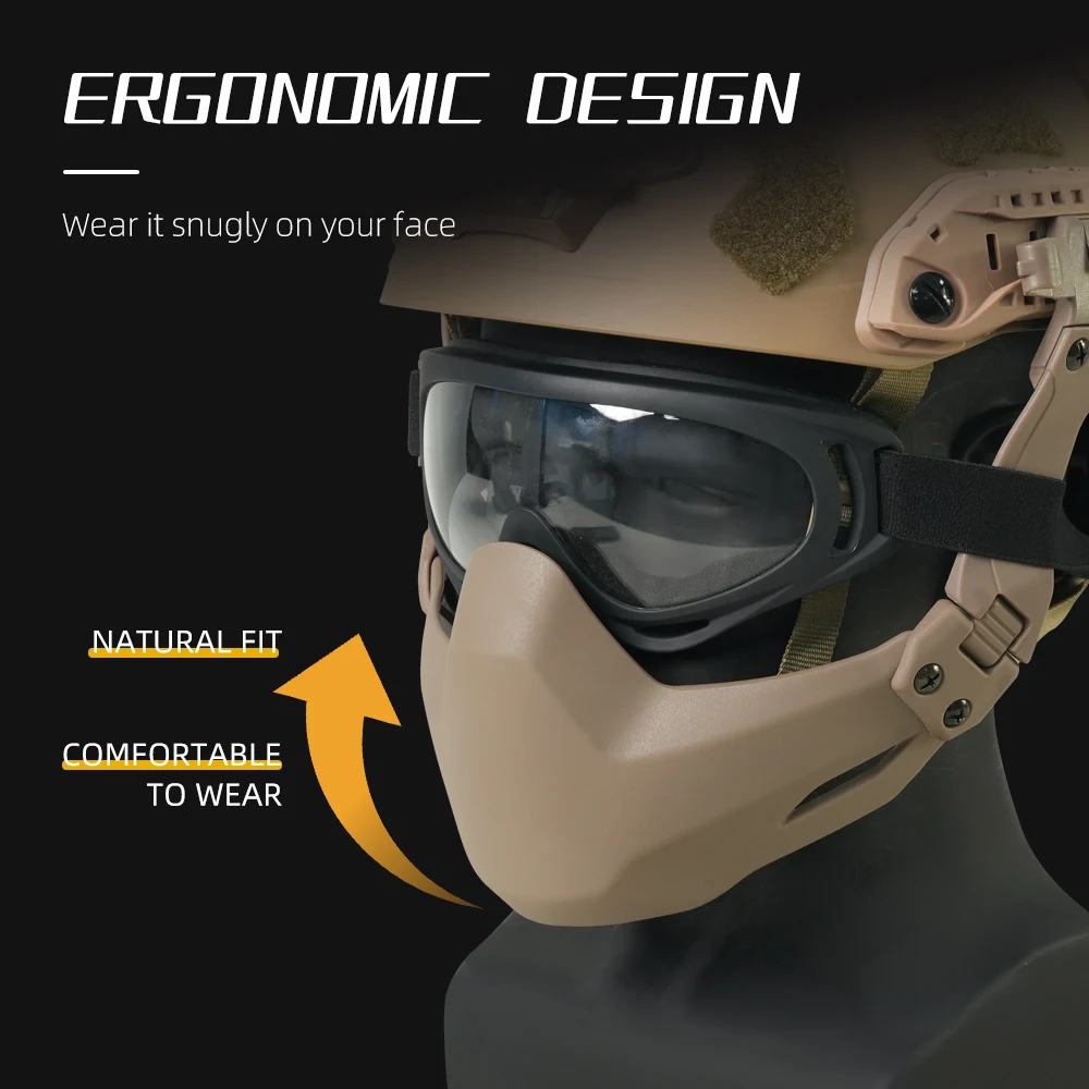 Booiu складная тактическая маска для лица - Фотография_6