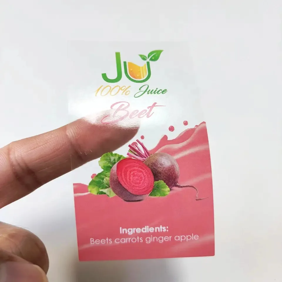 Индивидуальные прозрачные круглые клейкие наклейки с логотипом - Фотография_3