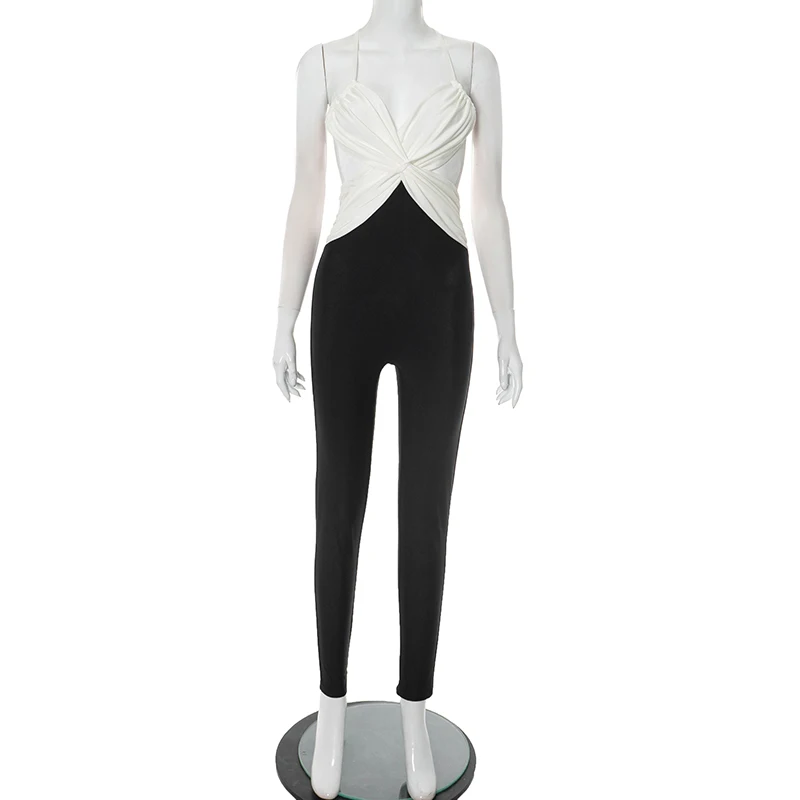 Сексуальные узкие комбинезоны на тонких бретельках с открытой спиной - Фотография_6