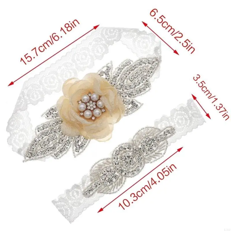 K3kf набор свадебных подвязок кружевные - Фотография_6