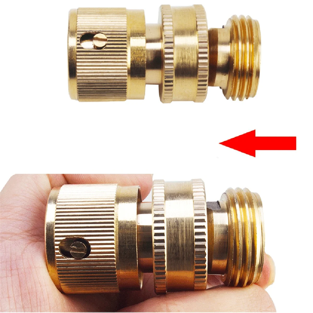 A71p латунный быстрый соединитель с резьбой 3/4 дюйма - Фотография_4