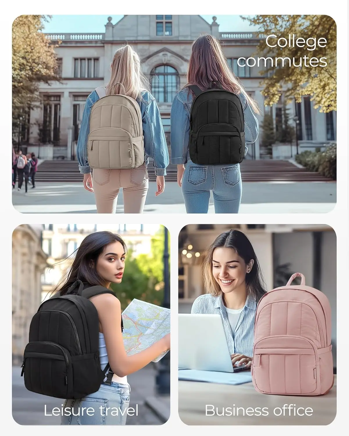 Bagsmat женский рюкзак маленький дорожный рюкзак для ноутбука для женщин - Фотография_2