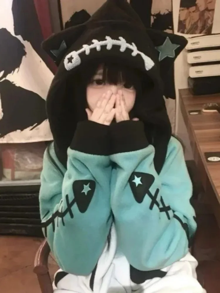 Контрастные цвета kawaii fish bone