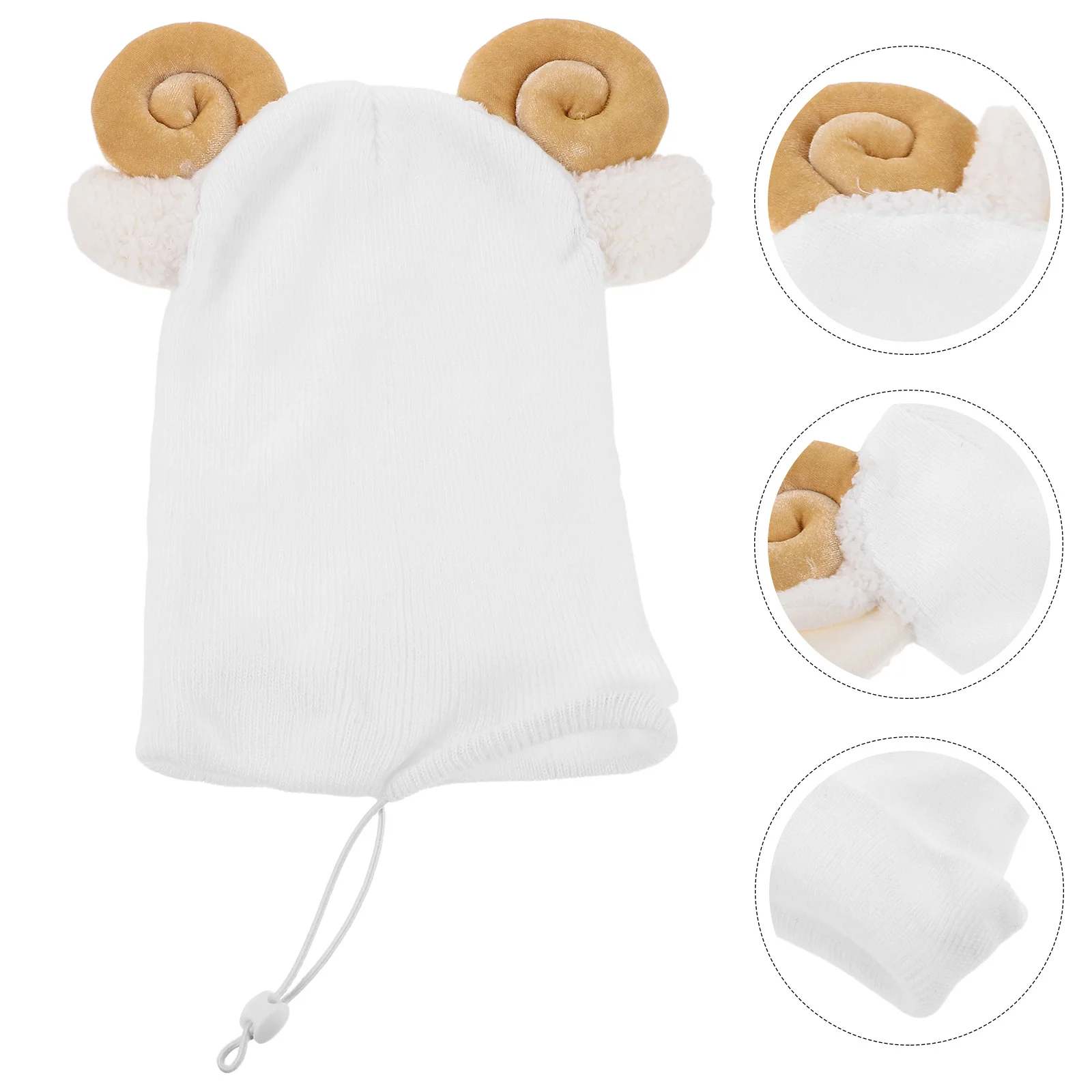 Вязаный лыжный чехол с милым мультяшным рукавом