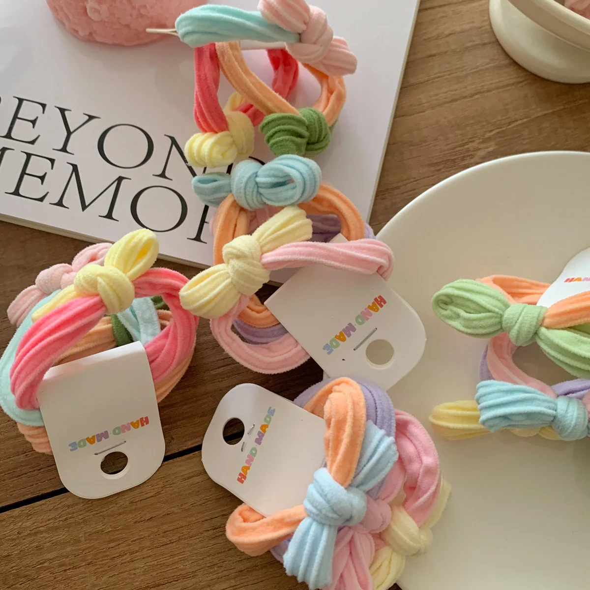 Милые однотонные заколки для волос с бантом для маленьких девочек