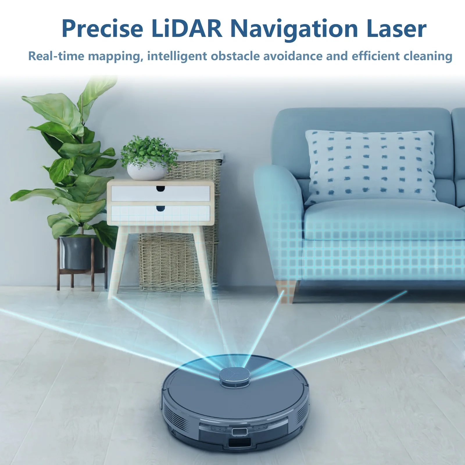 Airrobo 5500pa ультразвуковой очиститель ковров для обнаружения ковров - Фотография_4