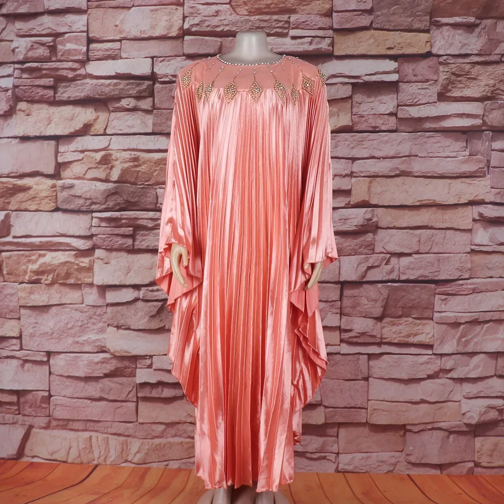 Платье женское длинное плиссированное в африканском стиле - Фотография_4