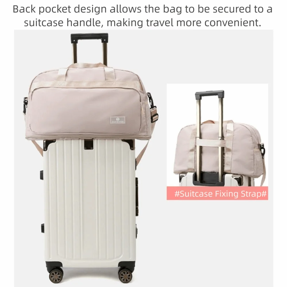 Расширяемая дорожная спортивная сумка через плечо - Фотография_6