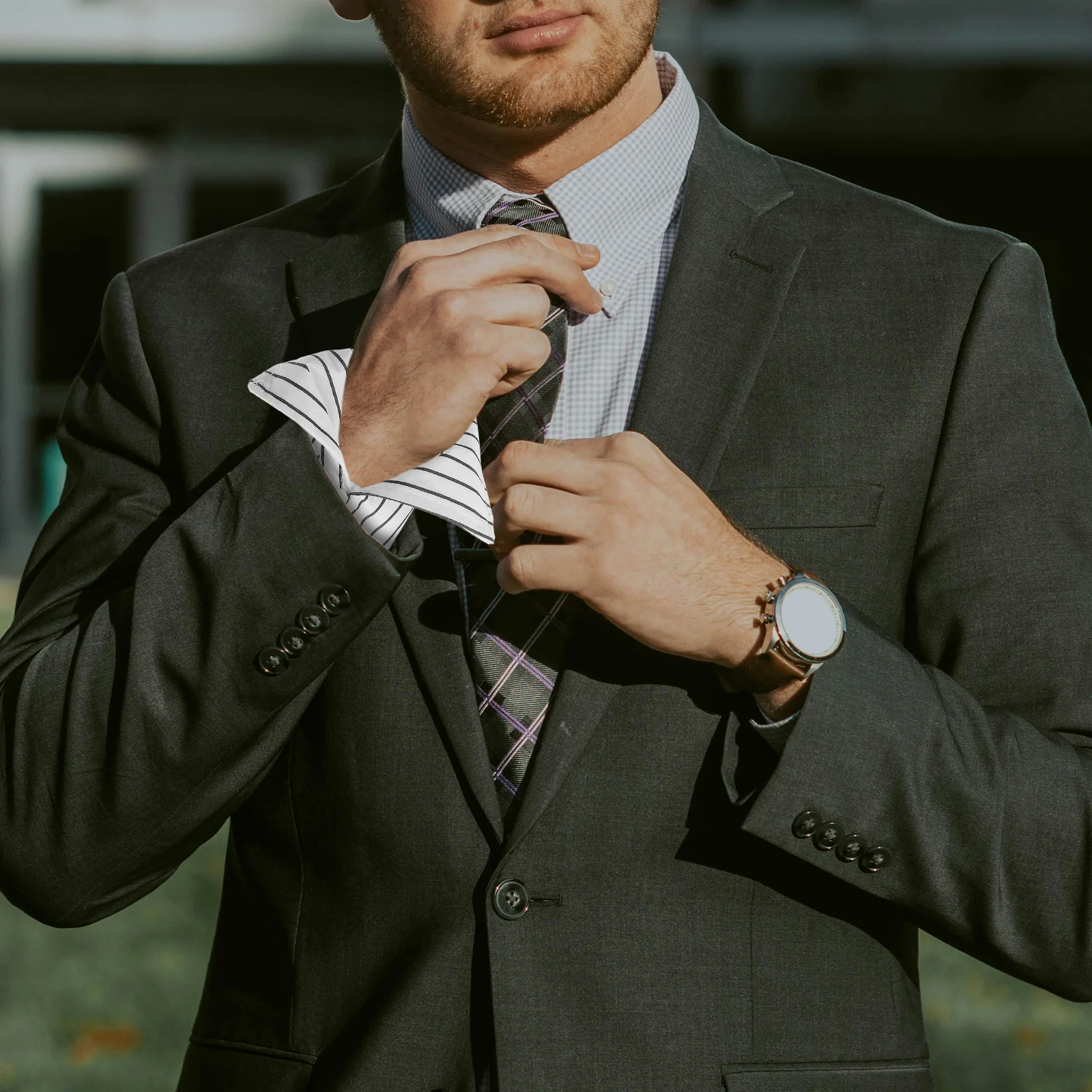 1 пара белых полосатых запястья для женщин и мужчин - Фотография_6