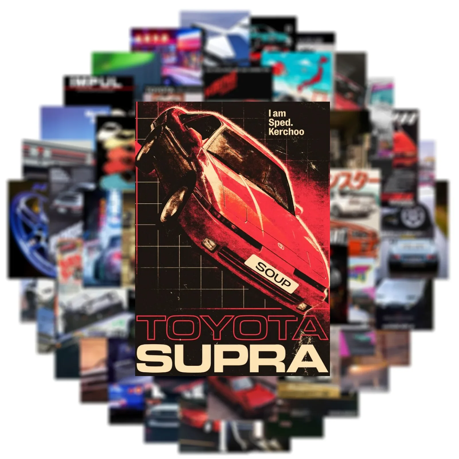 Новый модный мультяшный jdm постер - Фотография_5