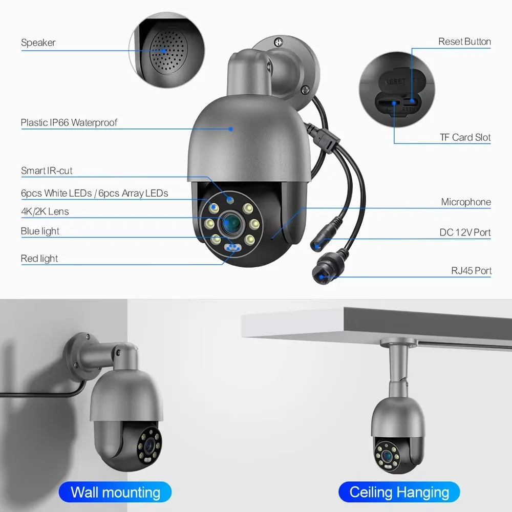 Hd 8mp 5mp poe интеллектуальная - Фотография_2