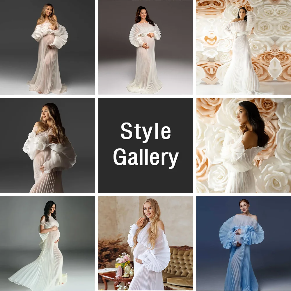 Модные прозрачные плиссированные - Фотография_6