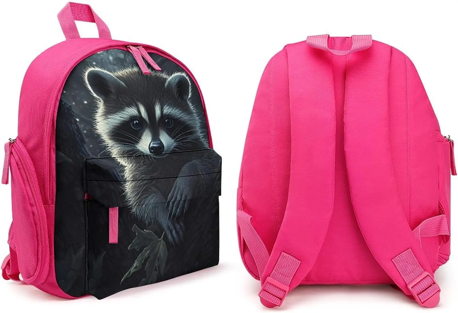 Милый дорожный рюкзак для ноутбука с изображением енота - Фотография_4