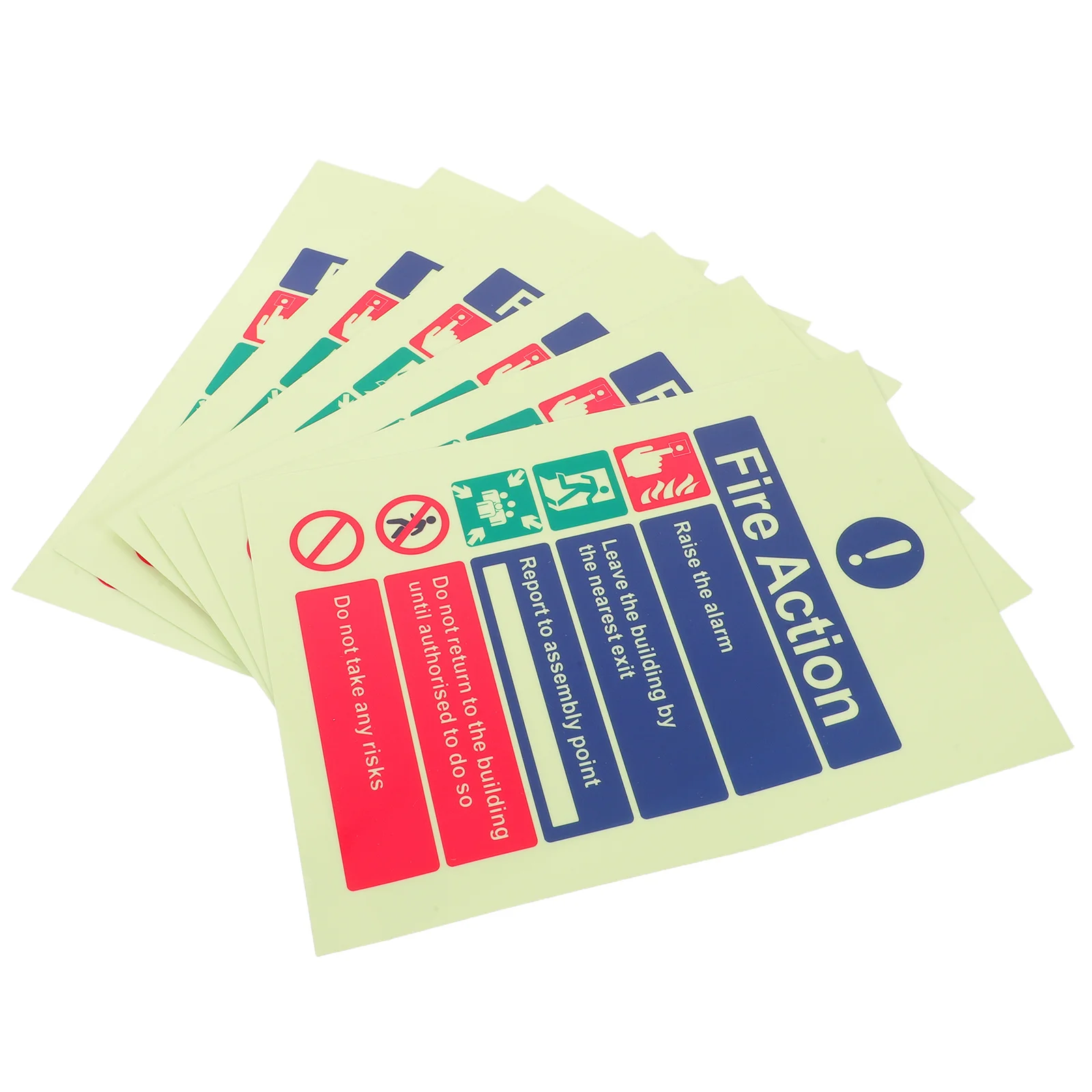 Светящаяся в темноте наклейка безопасности 15x20 см - Фотография_3