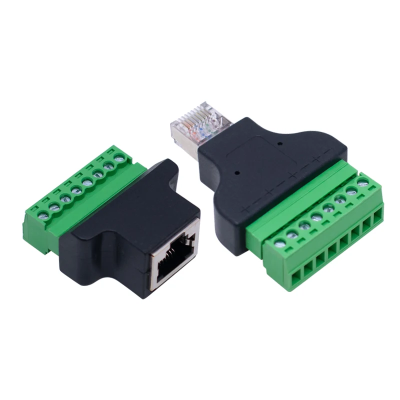 Rj45 к винтовой клемм блок 8p разъем - Фотография_6